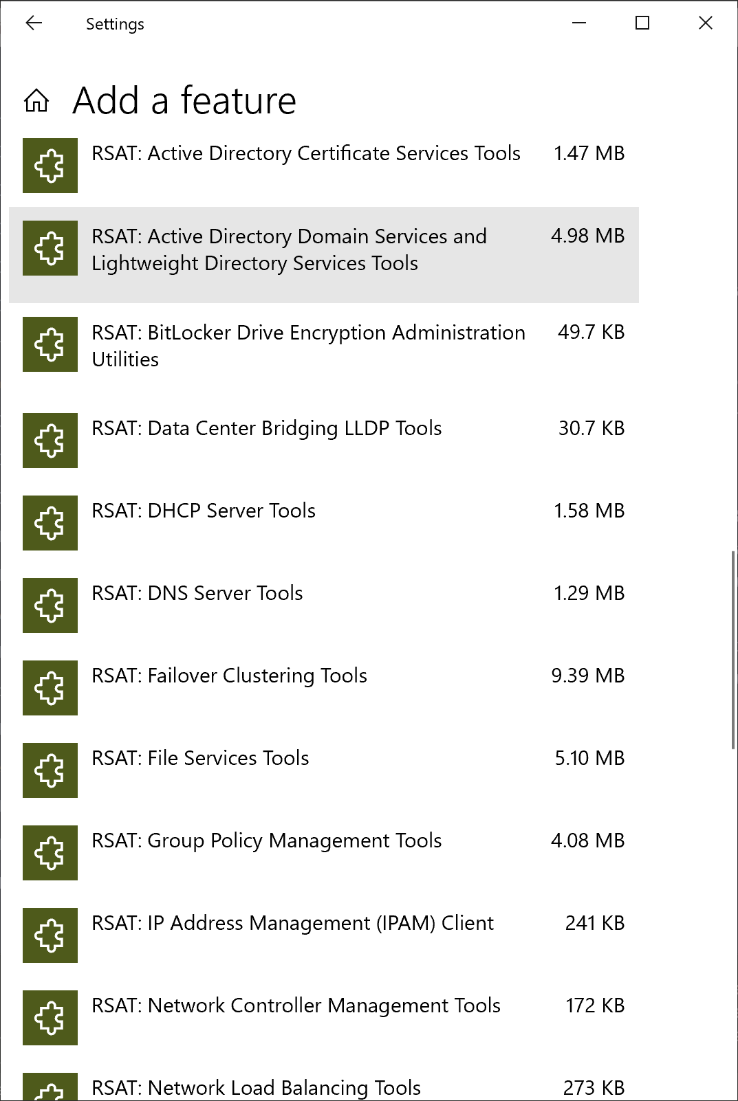 설정앱 ➡ 기능추가
